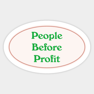 People Before Profit Sticker